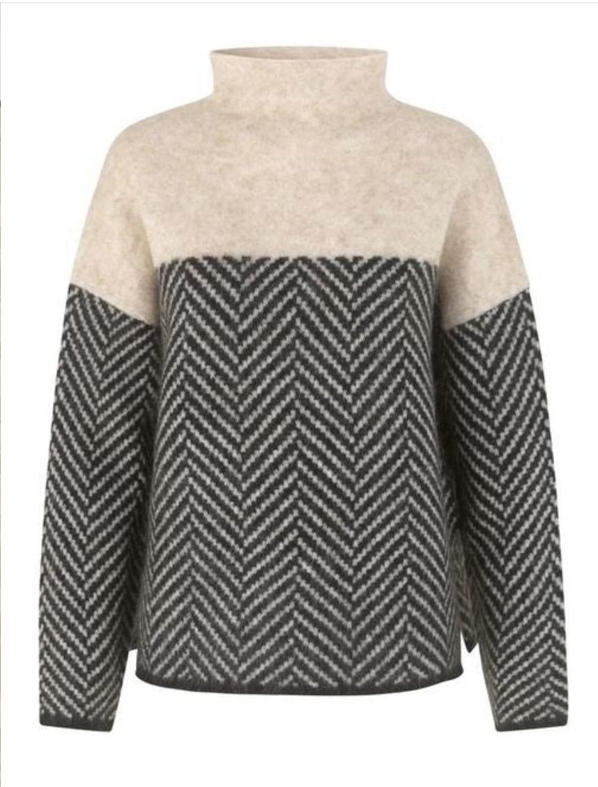 Maglione bicolore