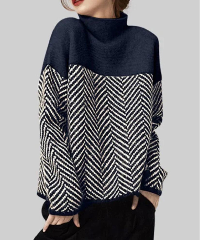 Maglione bicolore