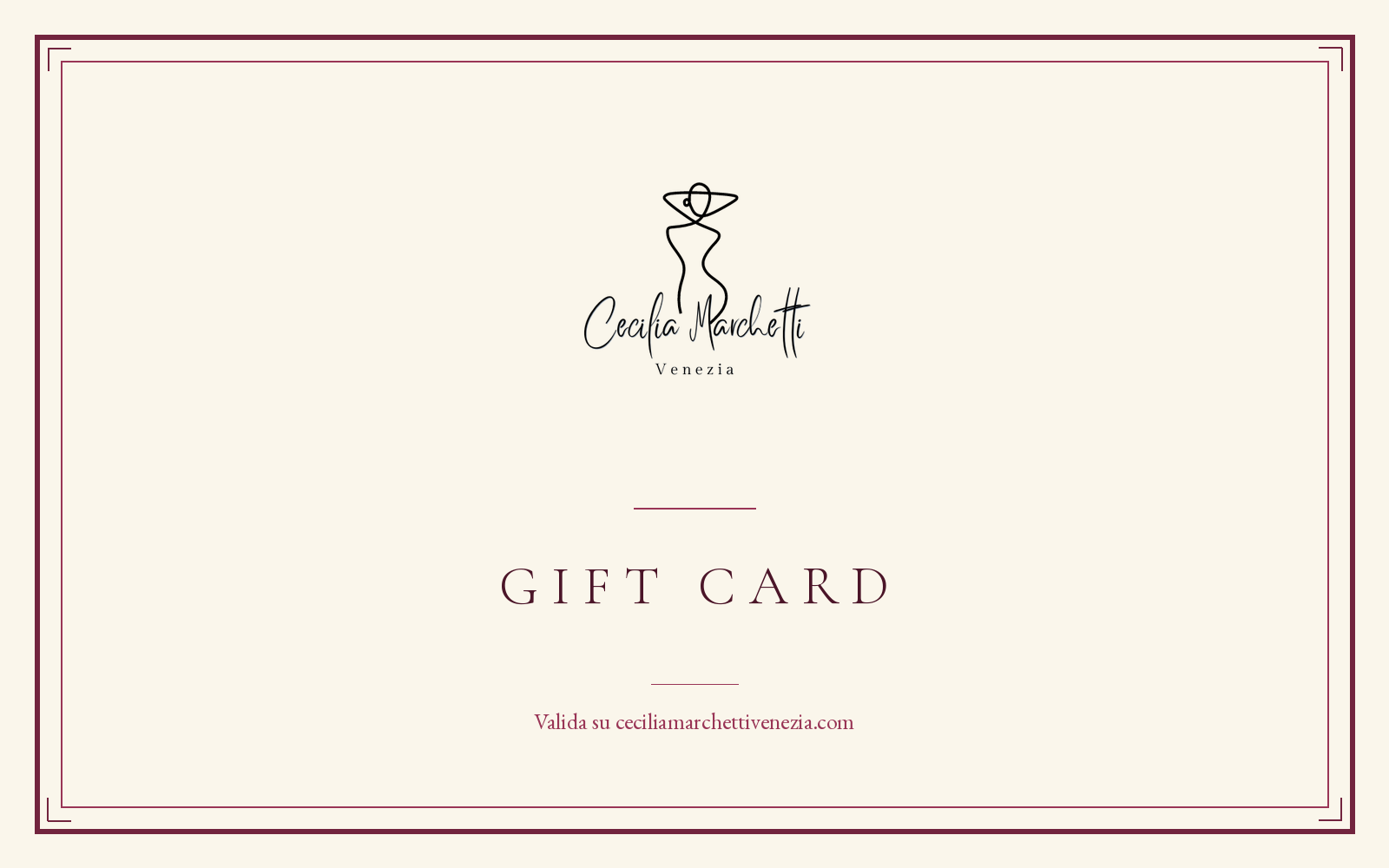 Gift Card – Cecilia Marchetti Venezia