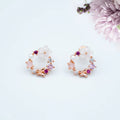 "Pendientes Florales Artesanales de Venecia"